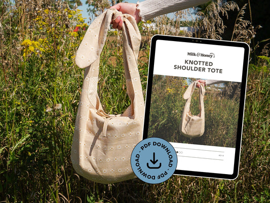 Knotted Shoulder Tote PDF Pattern