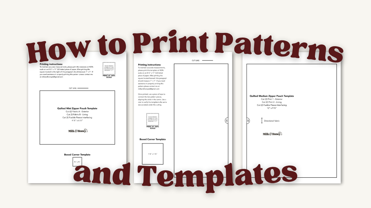 How to Print Sewing Patterns