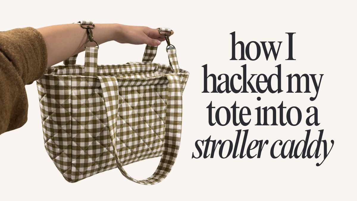 How to Hack the Jasper Tote Into a Stroller Caddy Bag