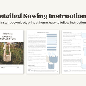 Knotted Shoulder Tote PDF Pattern