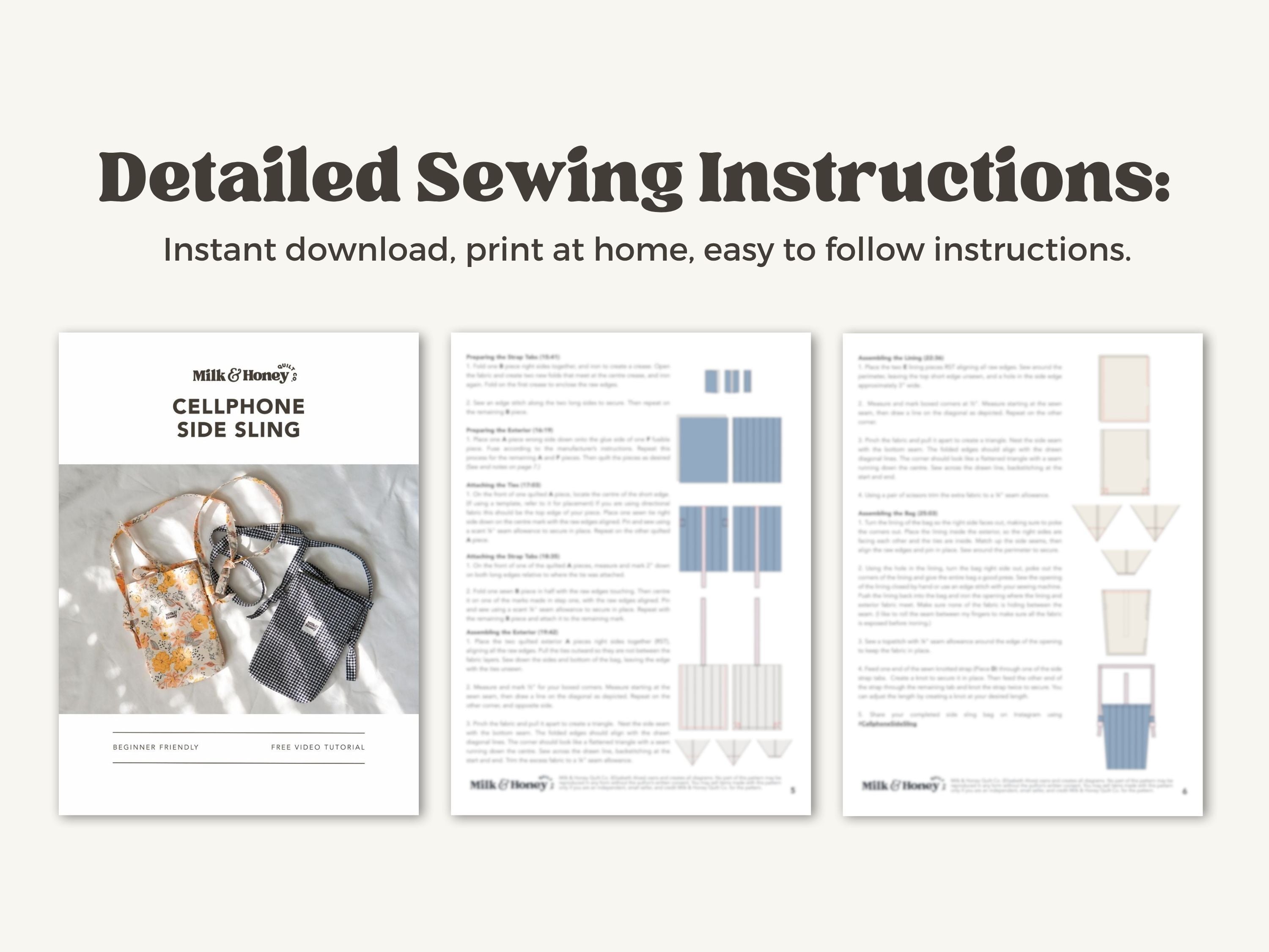 Cell Phone Side Sling PDF Pattern