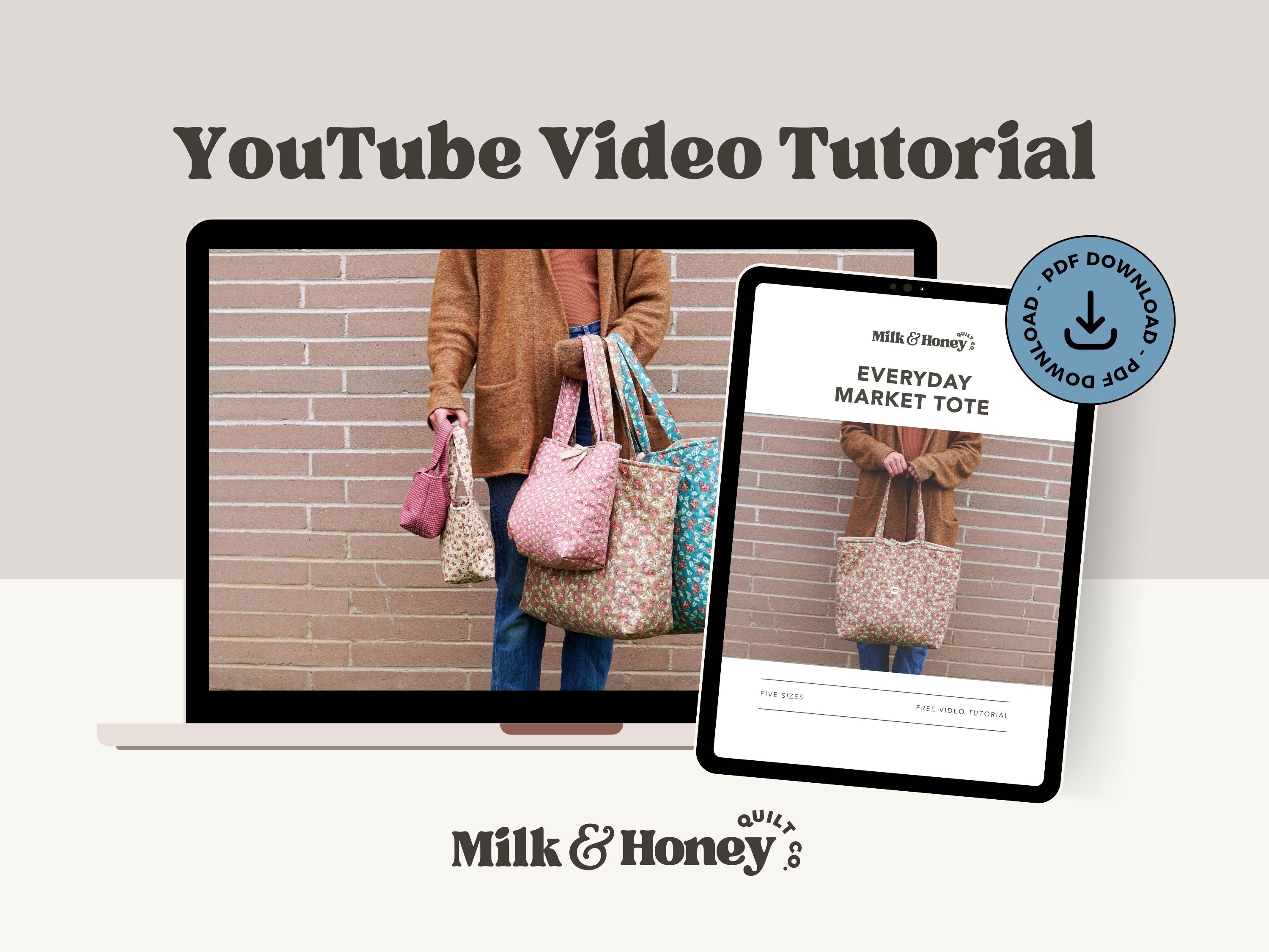 Everyday Market Tote PDF Pattern