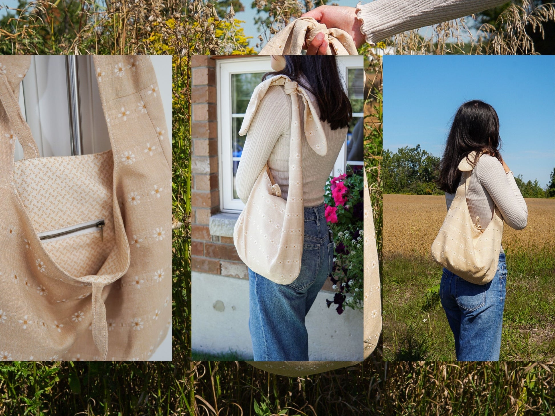 Knotted Shoulder Tote PDF Pattern