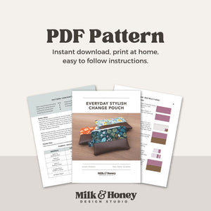 Everyday Stylish Change Pouch PDF Pattern