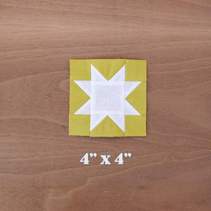 Sawtooth Star Quilt Block PDF Pattern