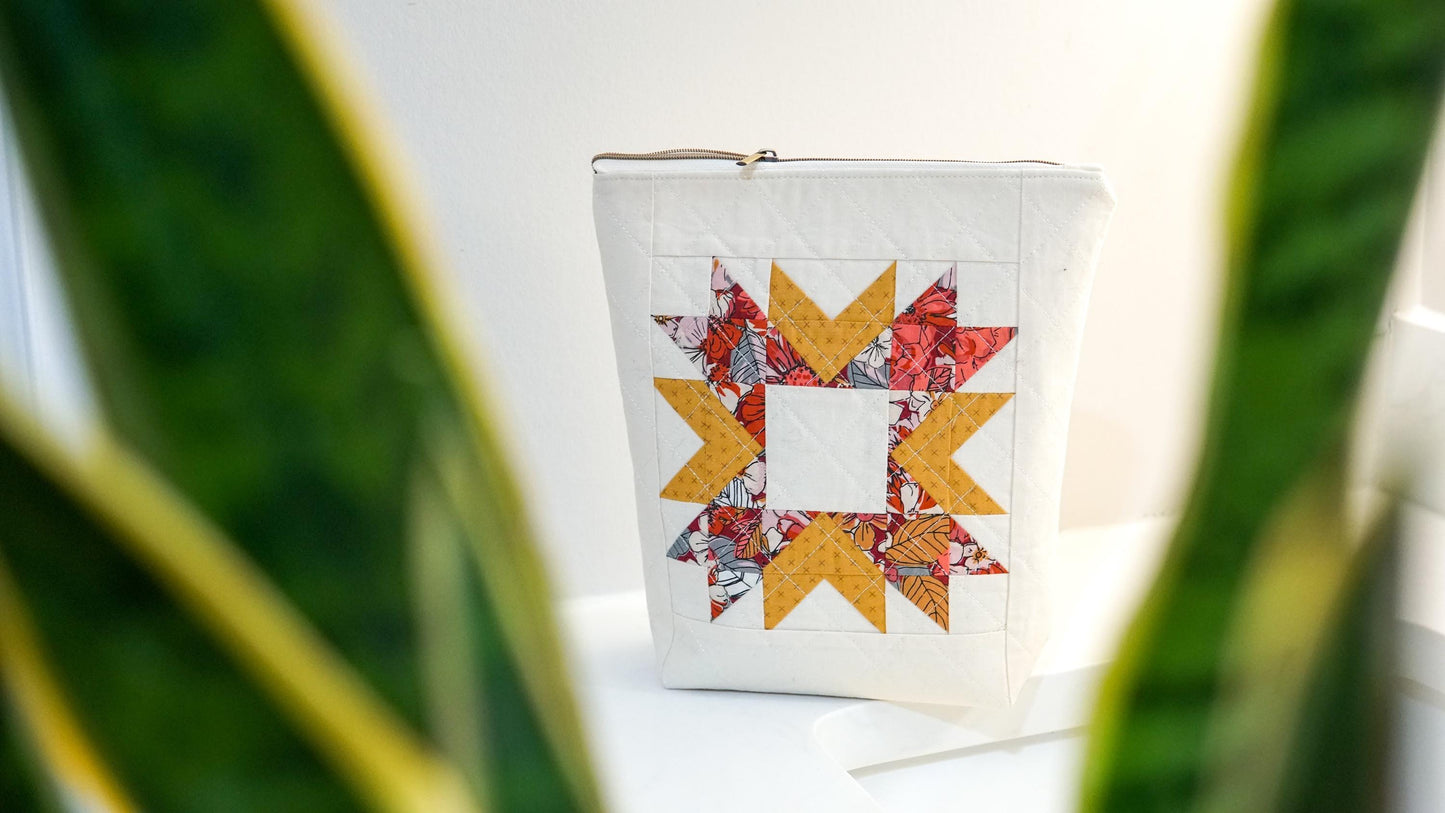 Starburst Toiletry Bag PDF Pattern
