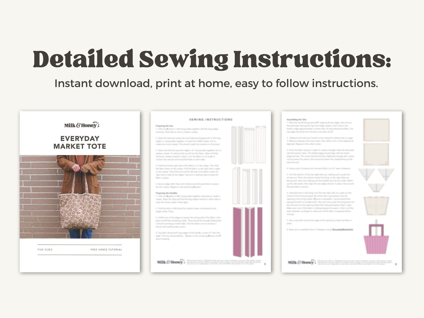 Everyday Market Tote PDF Pattern