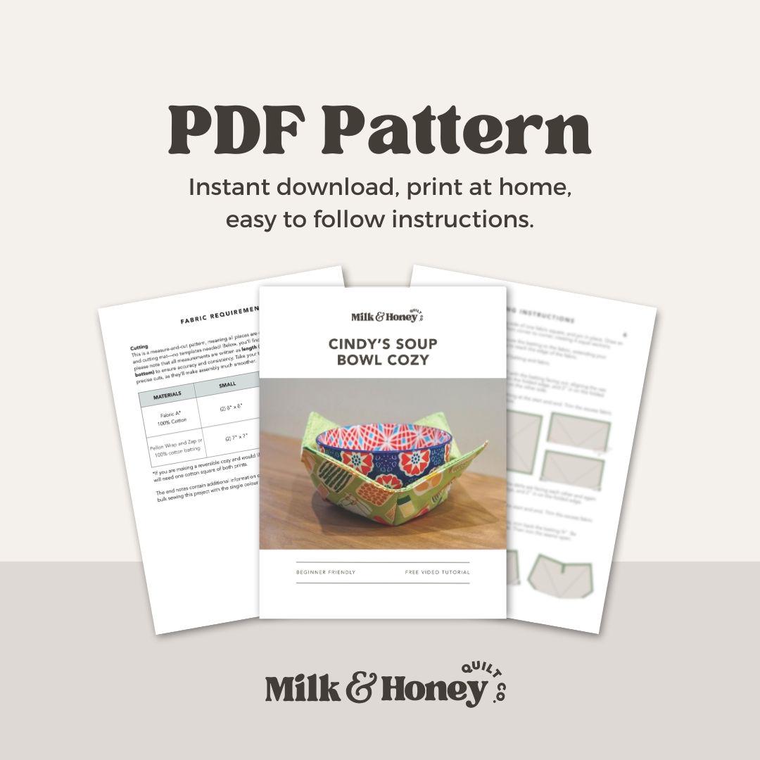 Cindy's Soup Bowl Cozy PDF Pattern