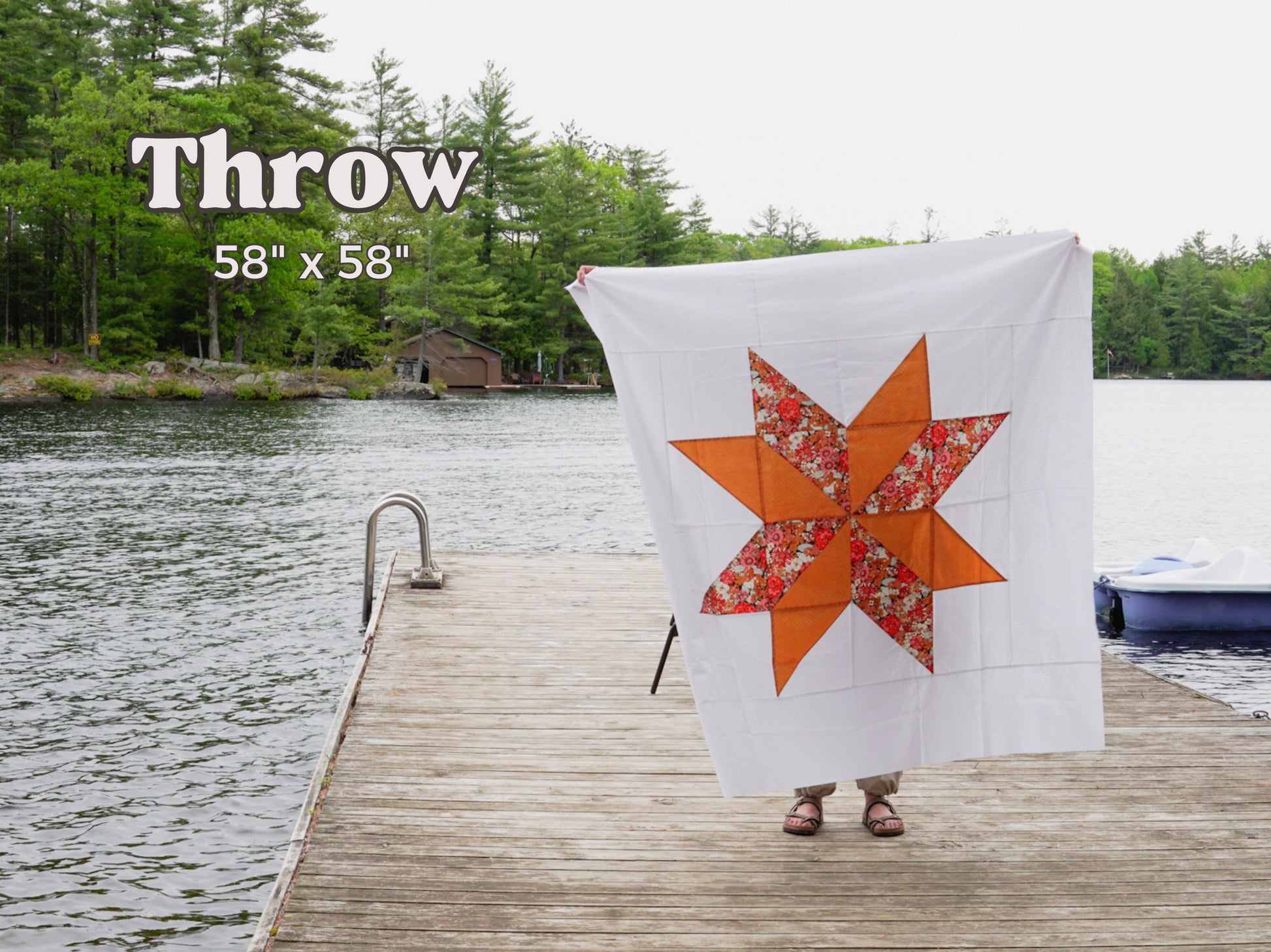 Patchwork Star Quilt Pattern Digital Download