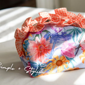 Ruffle Boxy Makeup Pouch PDF Pattern