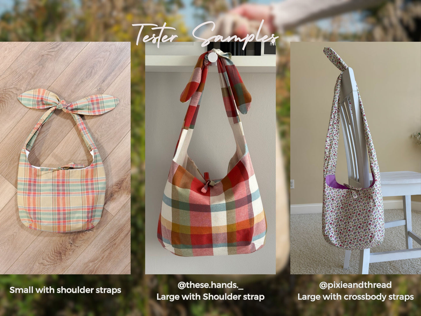 Knotted Shoulder Tote PDF Pattern