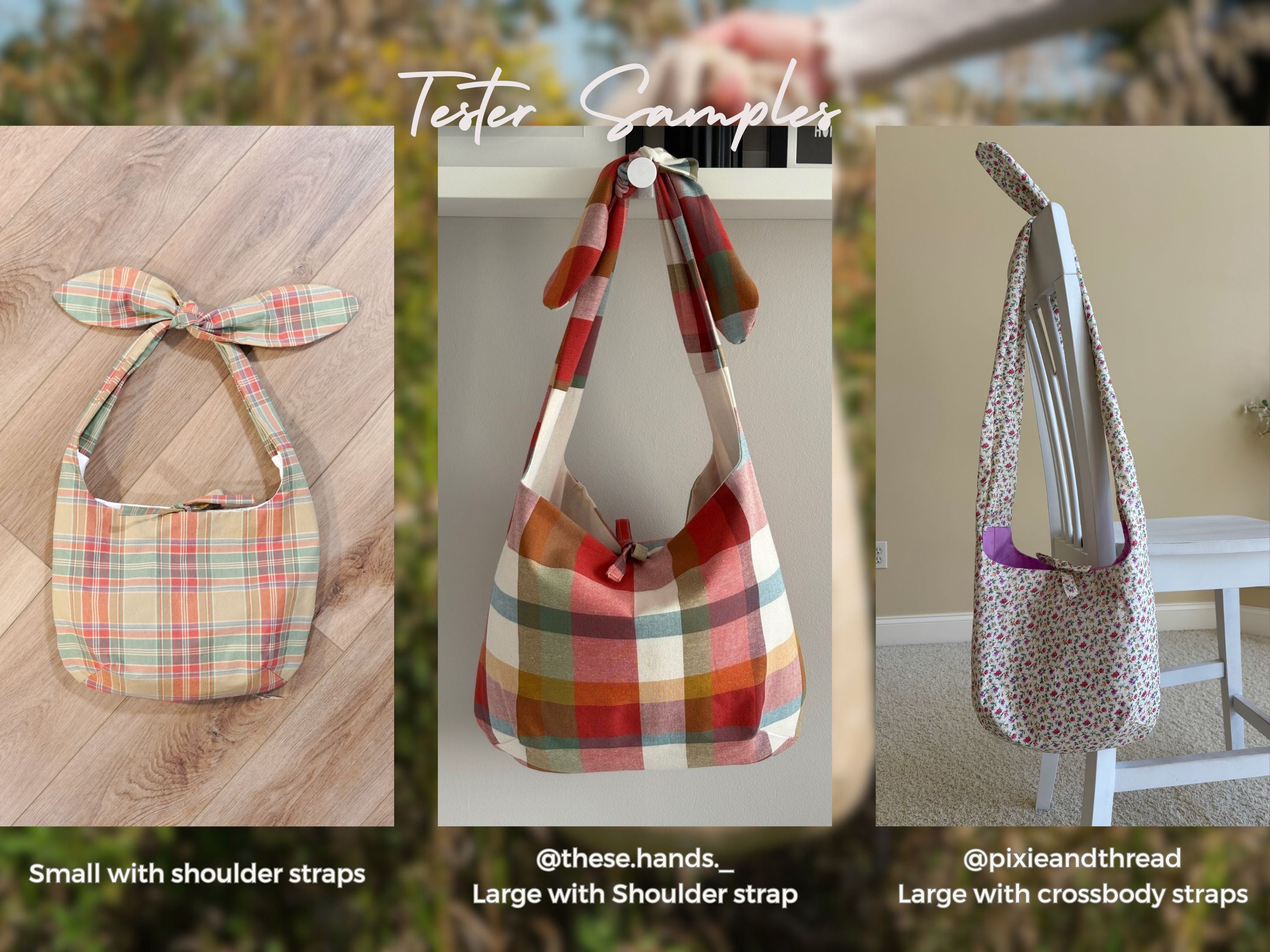 Knotted Shoulder Tote PDF Pattern