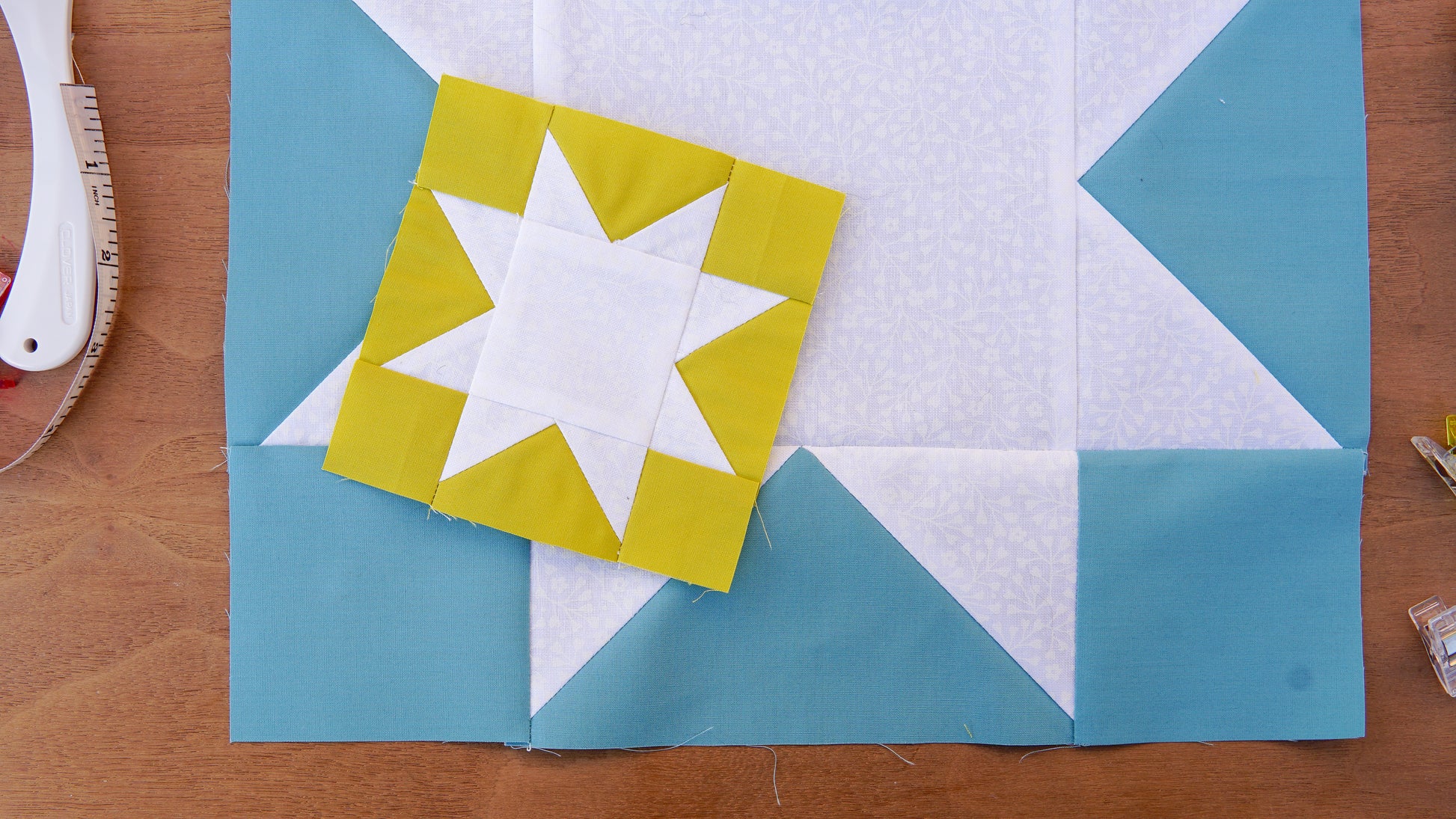 Sawtooth Star Quilt Block PDF Pattern