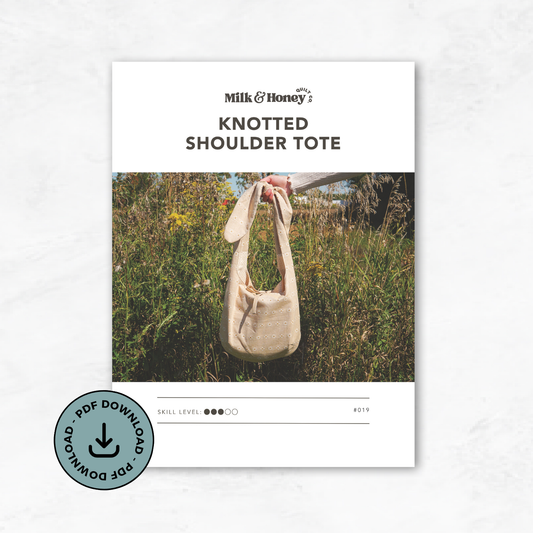 Knotted Shoulder Tote PDF Pattern