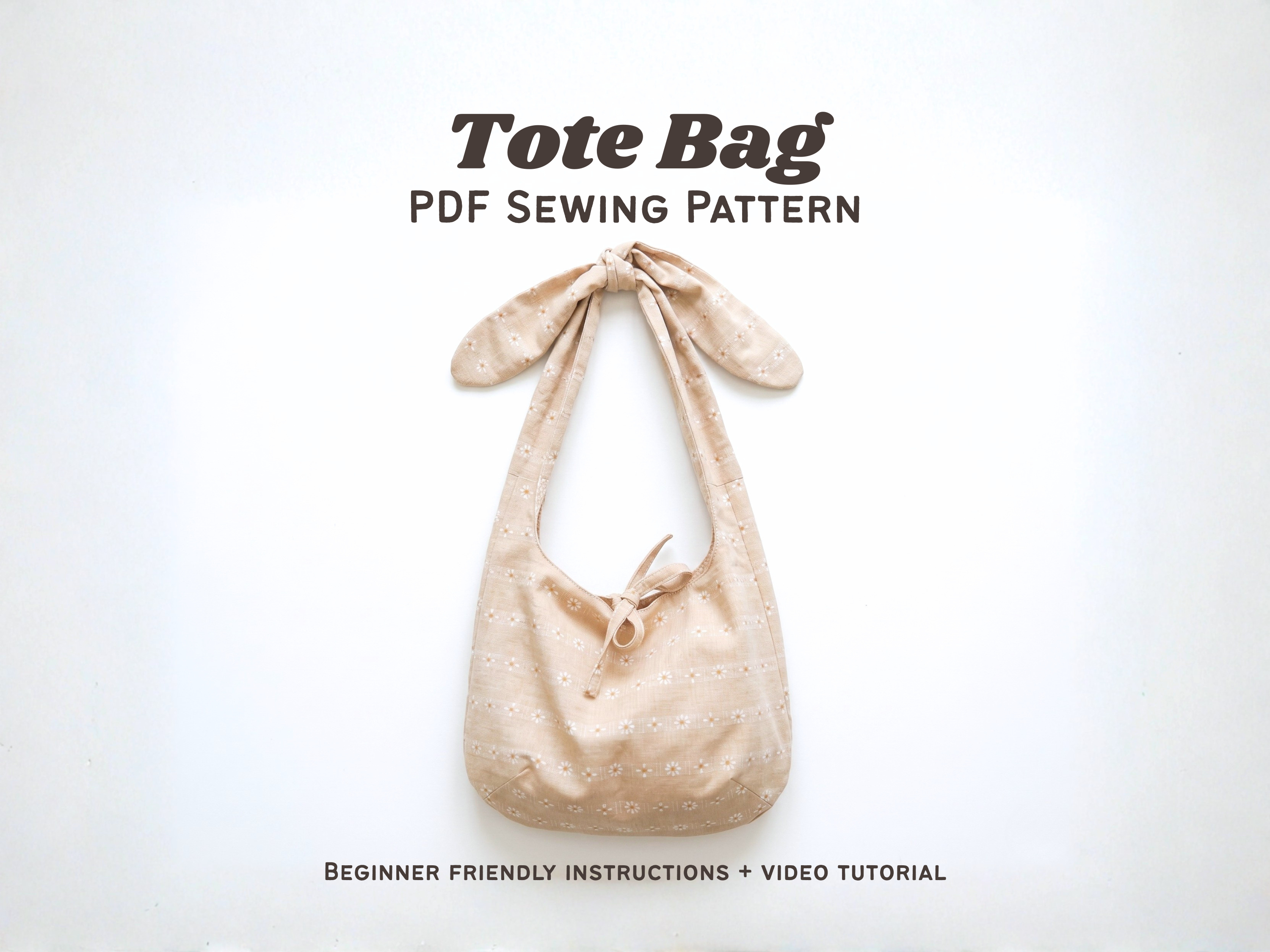 Knotted Shoulder Tote PDF Pattern