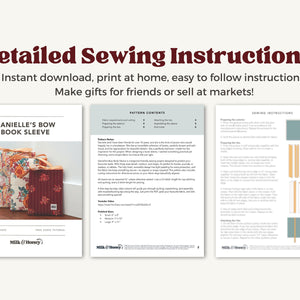 Danielle's Bow Book Sleeve PDF Pattern