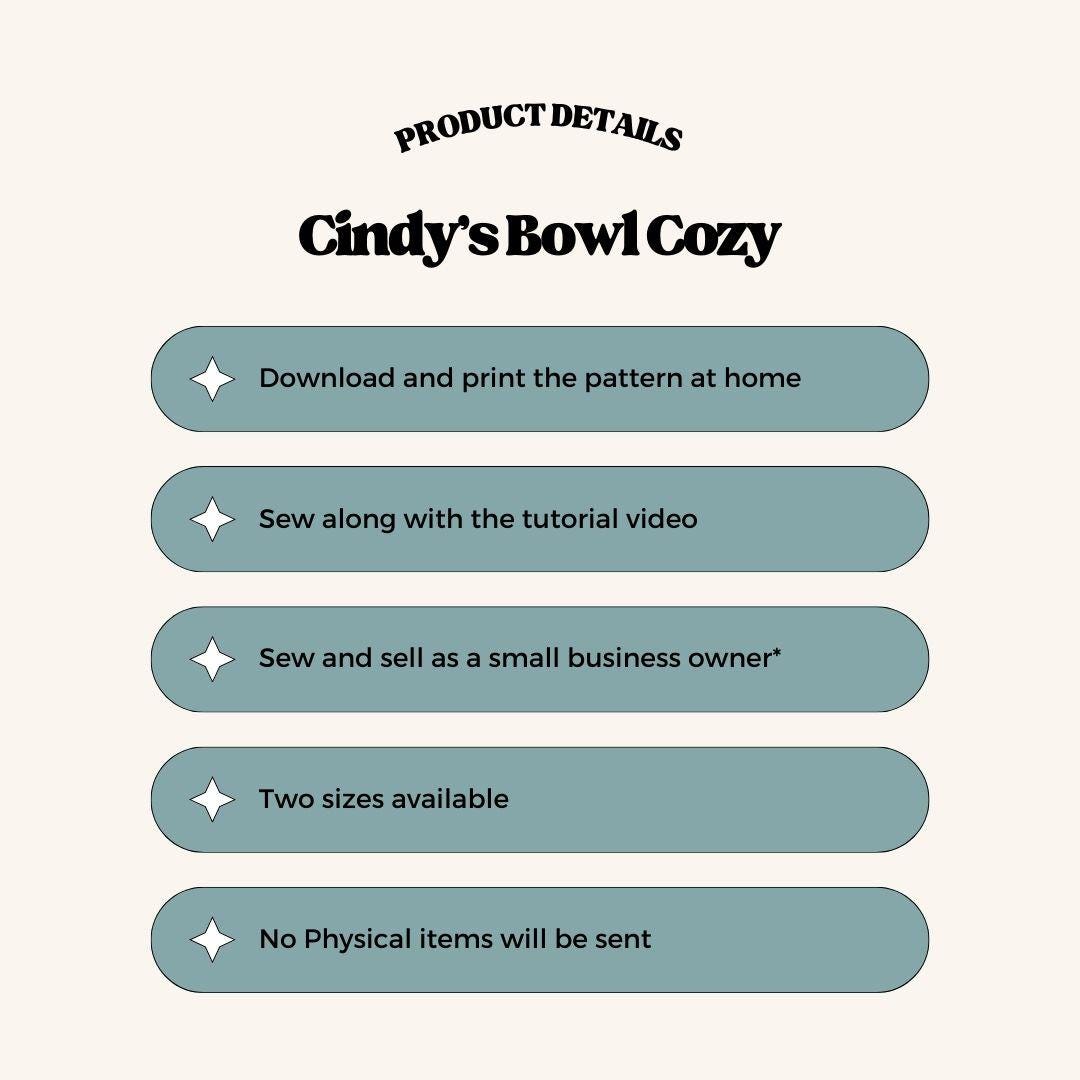 Cindy's Soup Bowl Cozy PDF Pattern