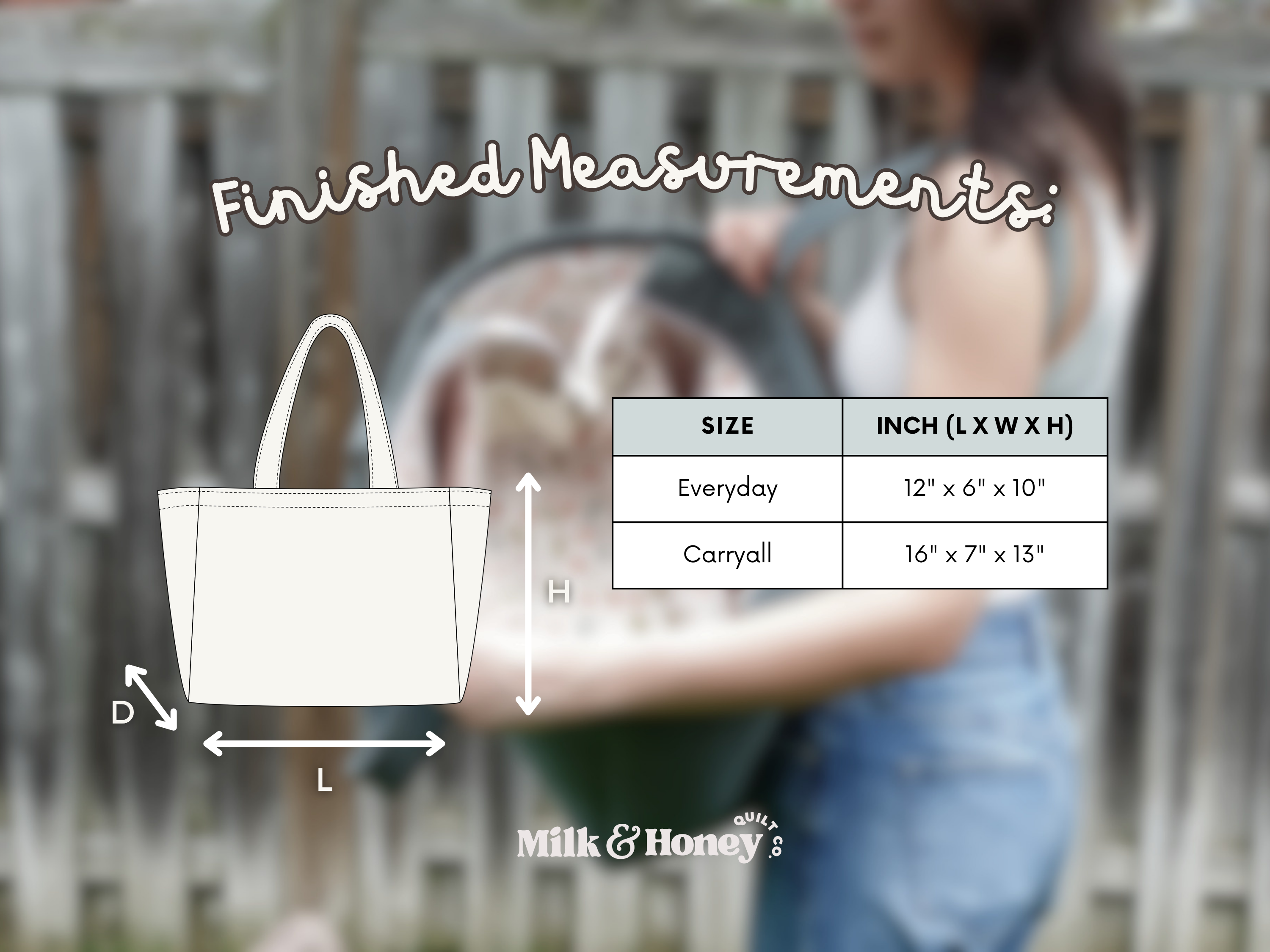 Jasper Tote PDF Sewing Pattern