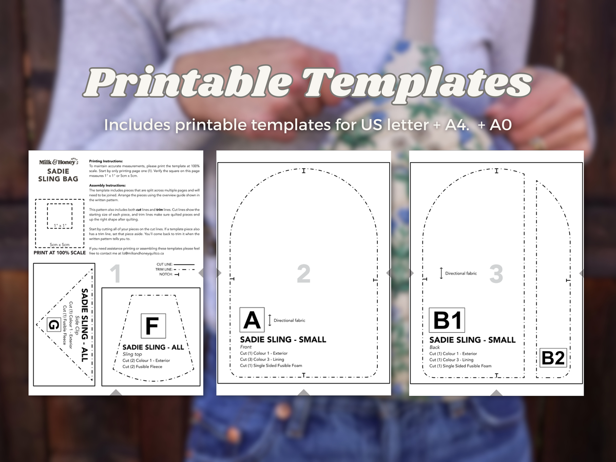 Sadie Sling Bag PDF Sewing Pattern
